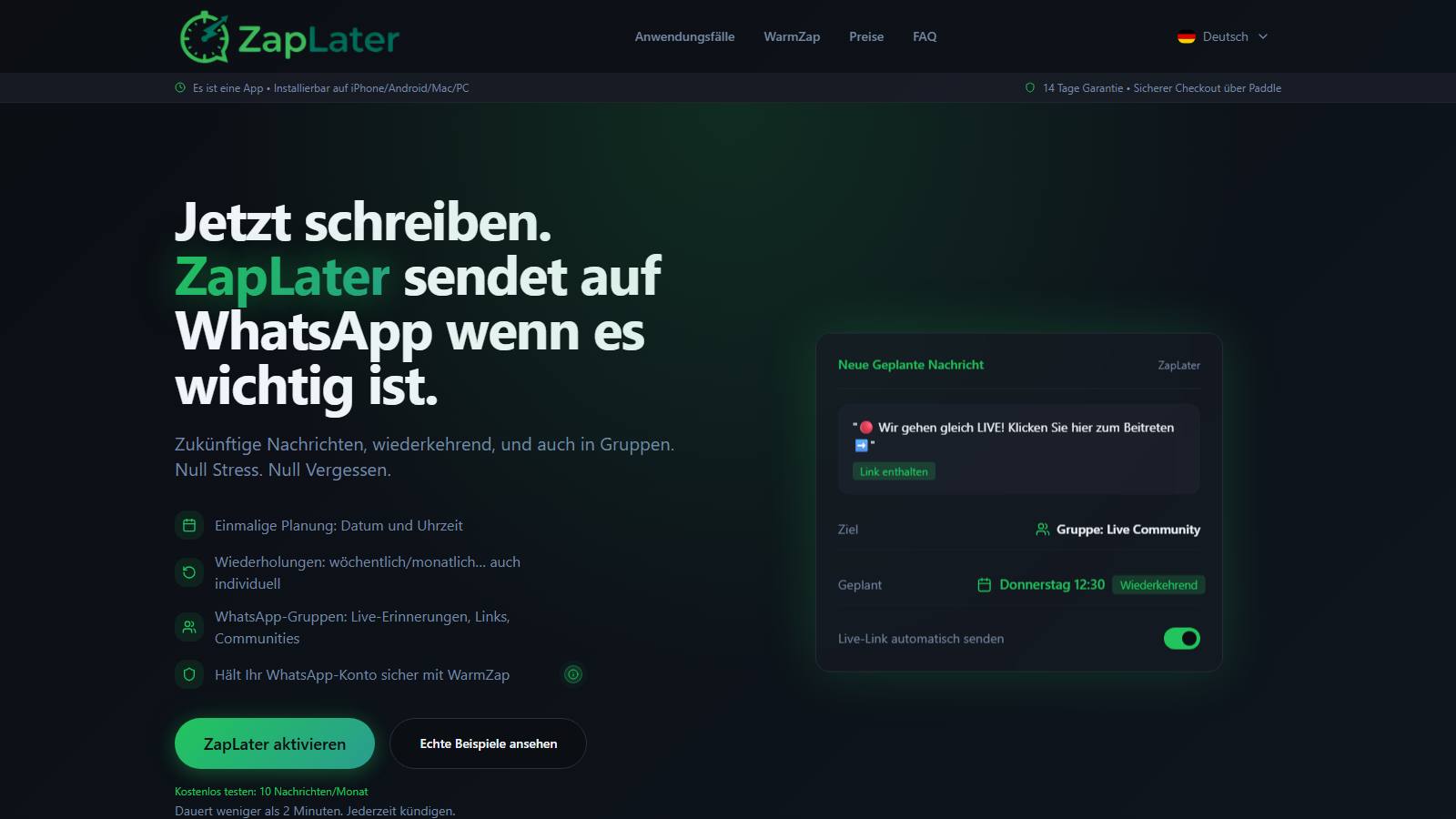 Anteprima ZapLater
