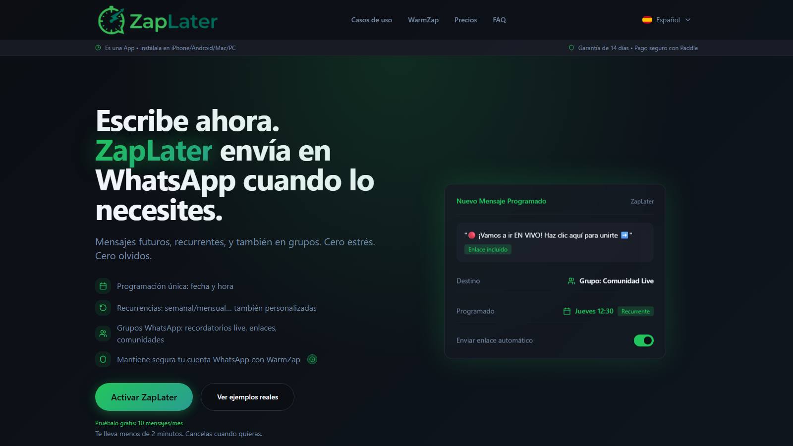 Anteprima ZapLater