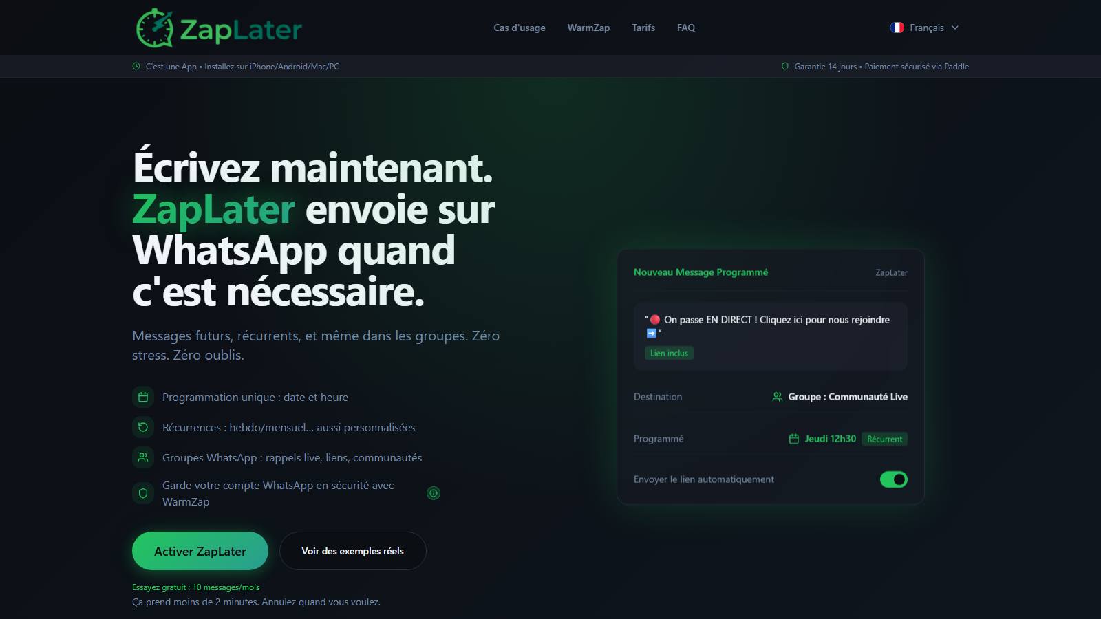 Anteprima ZapLater