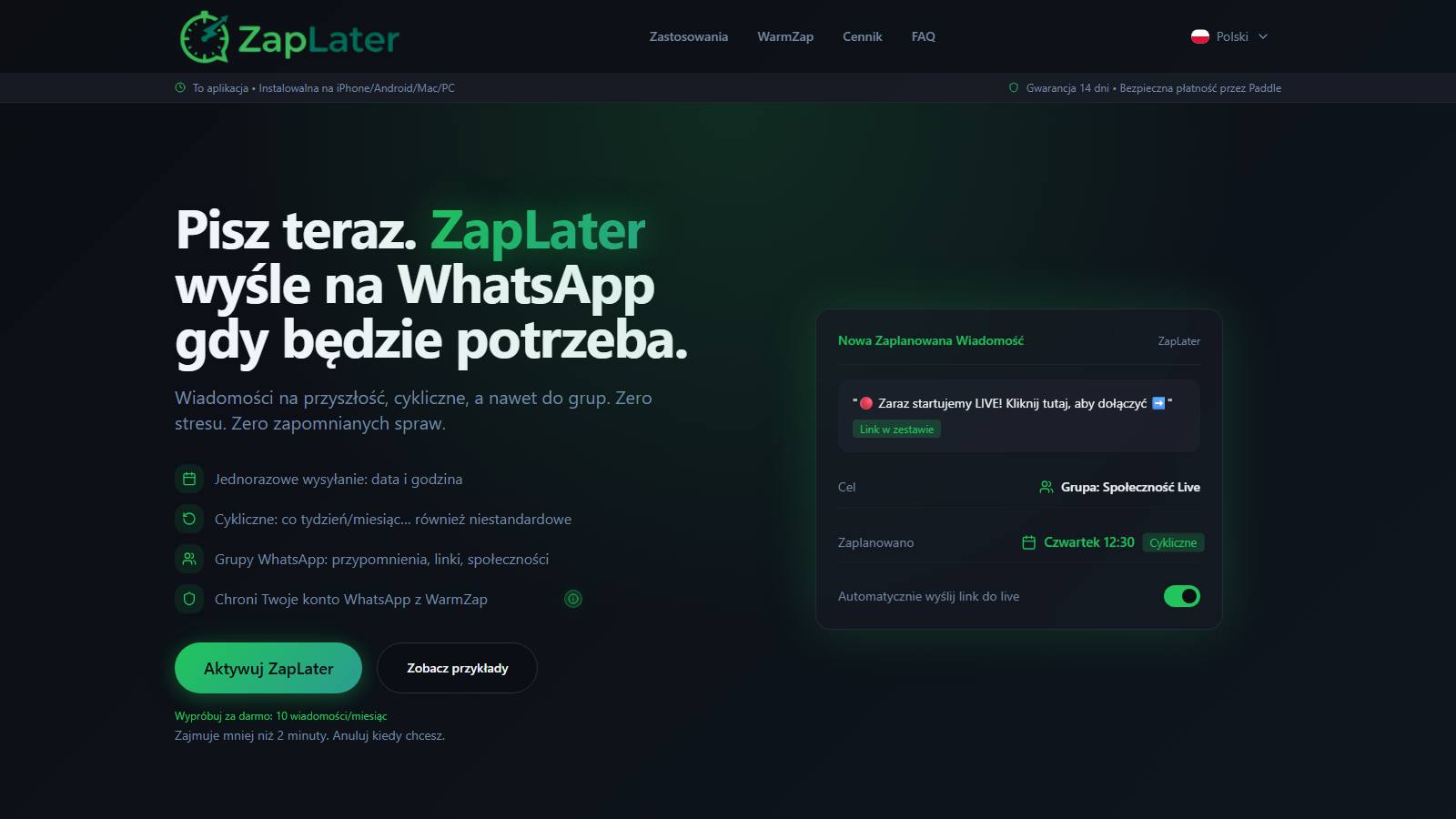 Anteprima ZapLater